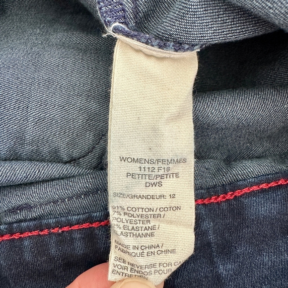 Womens Woolrich Jeans Dark Blue slim Skinny Jeans Size 12 - Picture 10 of 10